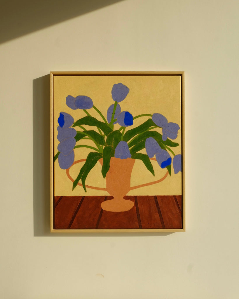 Carla Llanos Original Artwork  BLUE TULIPS