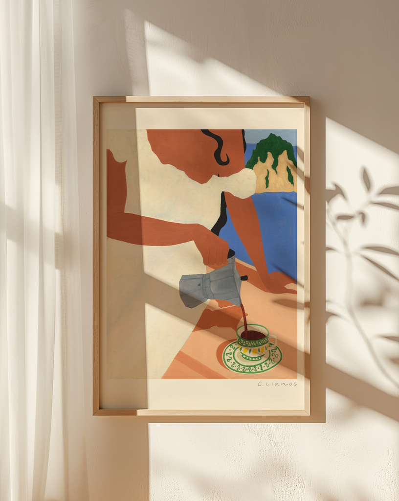 Carla Llanos Original Artwork  ITALIAN COFFEE