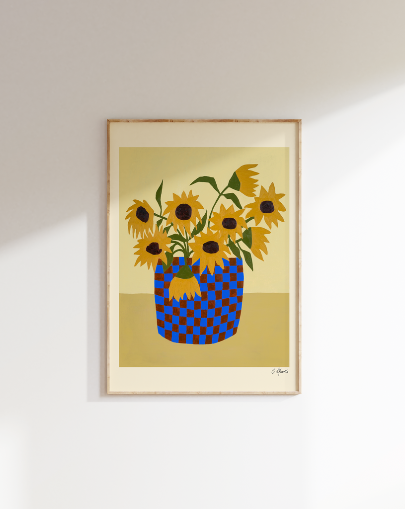 Carla Llanos Original Artwork  SUNFLOWERS