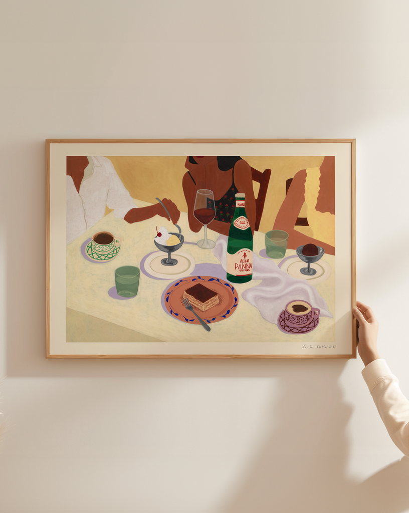 Carla Llanos Original Artwork  TIRAMISU AND GELATO