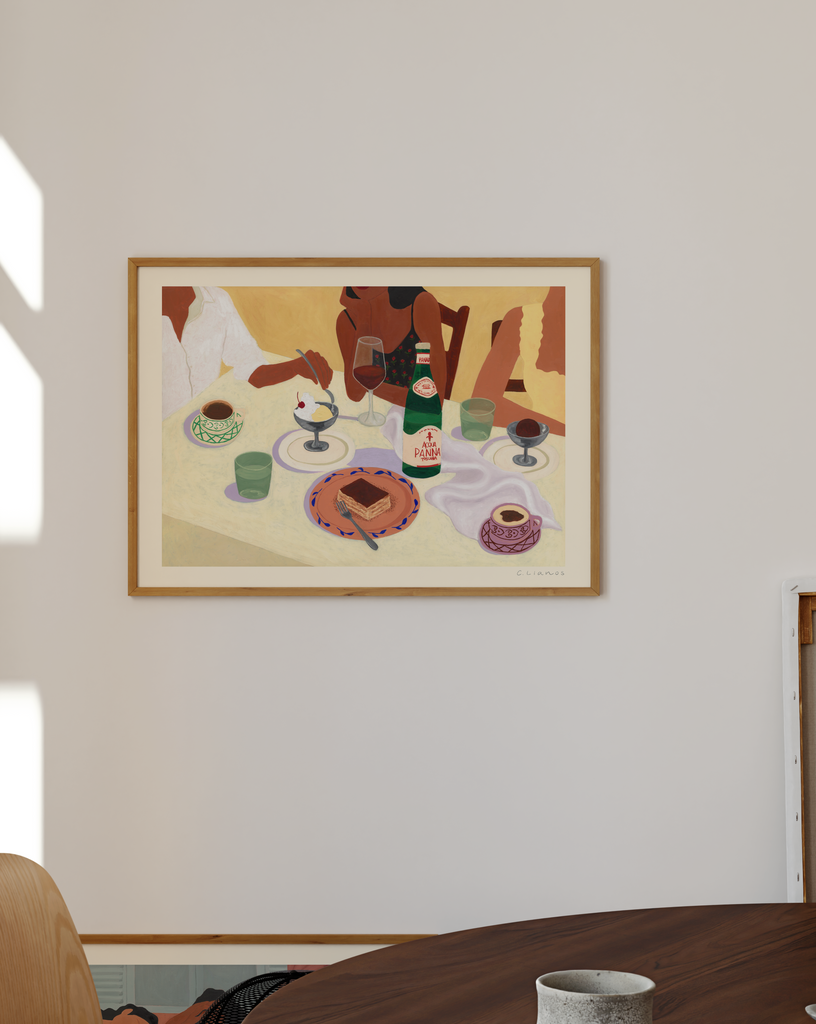 Carla Llanos Original Artwork  TIRAMISU AND GELATO