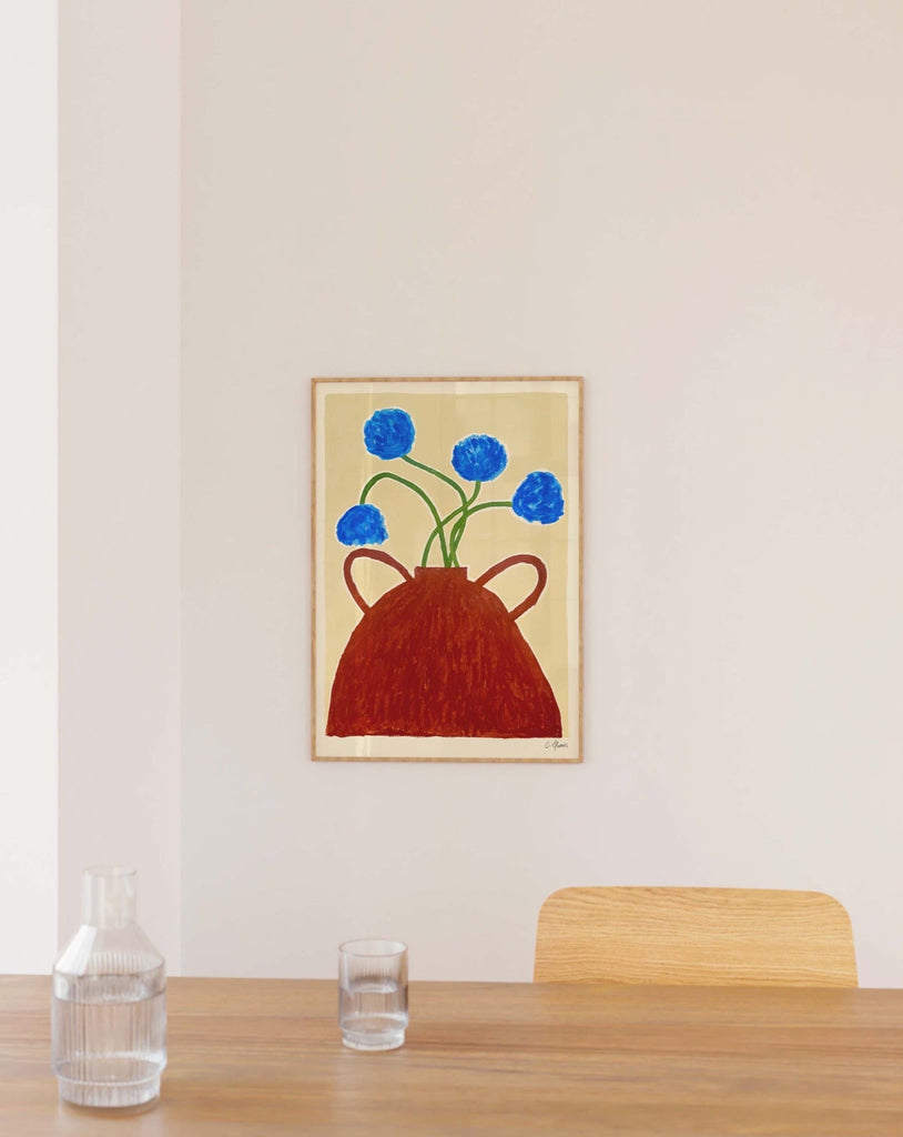 Carla Llanos Original Artwork  BLUE FLOWERS